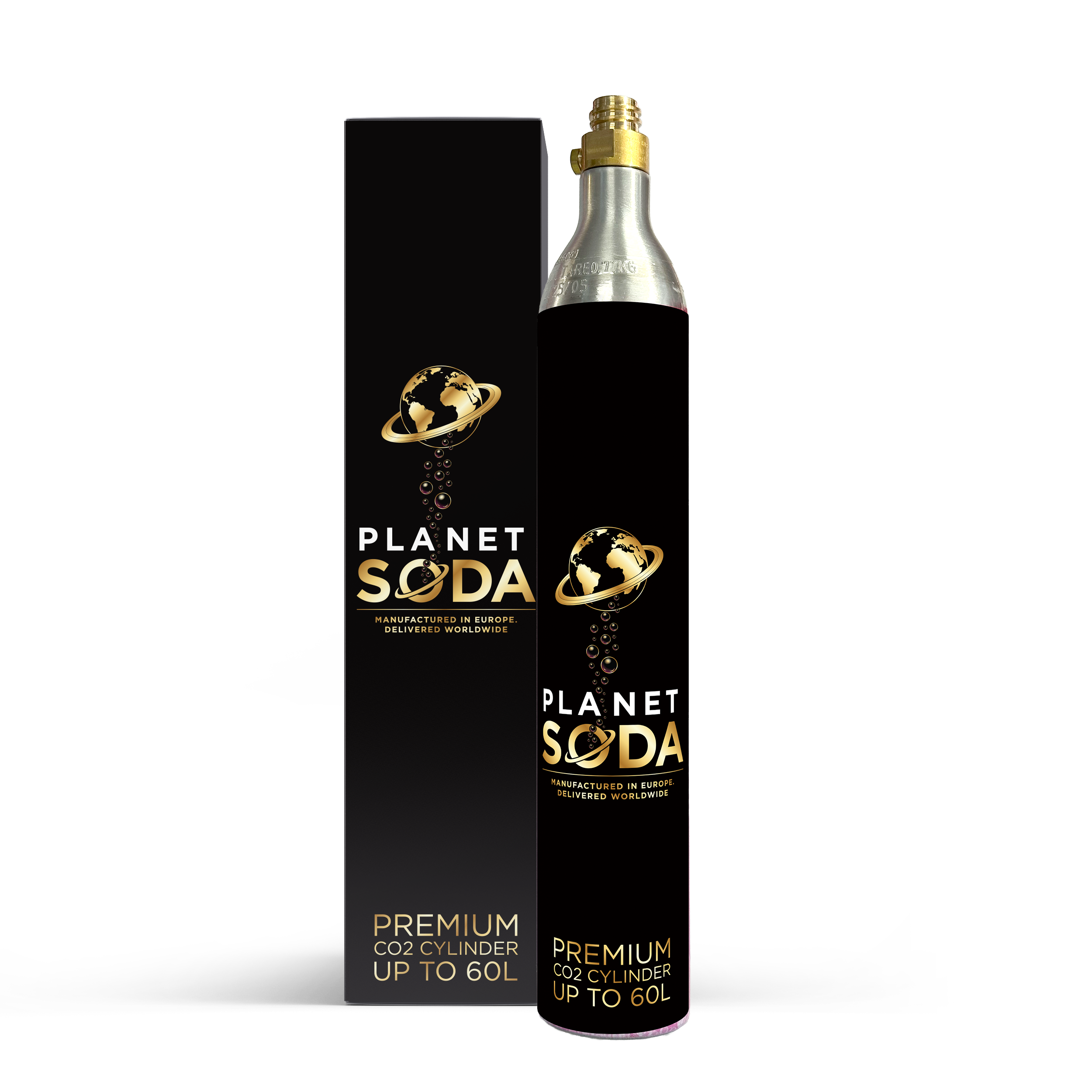 Planet Helium 60L CO2 Cylinder | Standard Screw Valve